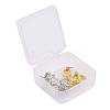 3 Pairs 3 Size Brass Micro Pave Clear Cubic Zirconia Earring Hooks KK-ZZ0001-04-6