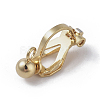 Brass Clip-on Earring Findings. with Loop KK-WH0033-64G-1