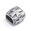 Retro 304 Stainless Steel Slide Charms/Slider Beads STAS-L243-018AS-1