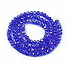 Electroplate Glass Beads Strands EGLA-A034-T4mm-B27-2