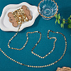 5M Rack Plating Brass Handmade Flat Sequin Chains CHC-SC0001-11-3