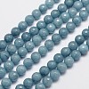 Natural Malaysia Jade Bead Strands G-A147-8mm-A01-3