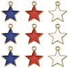 20Pcs 3 Colors Alloy Enamel Pendants ENAM-FS0003-53-1