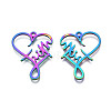 Ion Plating(IP) 201 Stainless Steel Pendants STAS-N098-045M-3