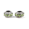 Alloy Rhinestone European Beads MPDL-R036-01F-4