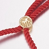 Nylon Twisted Cord Bracelet Making MAK-F019-01G-2