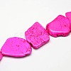 Dyed Natural Magnesite Bead Strands G-M156-14-1
