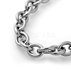 304 Stainless Steel Cable Chain Bracelets X-BJEW-G618-04P-2
