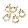 Tibetan Style Alloy Chandelier Components Links PALLOY-K209-02A-AG-1