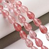 Cherry Quartz Glass Beads Strands G-B106-A01-01-2