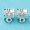 Tibetan Style Alloy Tube Bails TIBE-30047-S-RS-5