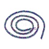 Electroplate Glass Beads Strands EGLA-K014-A-FP10-3
