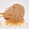 Imitate Austrian Crystal Electroplate Glass Round Bead Strands GLAA-F030-4mm-A01-3