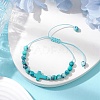 5Pcs Synthetic Gemston Braided Beaded Bracelets Sets BJEW-JB11016-4