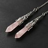 Mixed Gemstone/Glass Dowsing Pendulum Big Pendants G-H285-06P-3