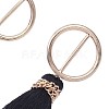 Alloy Dangle Tassel Earrings EJEW-G213-C01-5