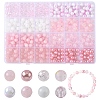 480Pcs 8 Styles Round Imitation Gemstone Acrylic Beads OACR-YW0003-75-1