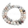Natural Aquamarine Beads Strands G-F591-29B-8mm-05-3