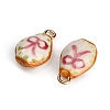 Handmade Porcelain with Brass Pendants PR-CBAB520-05B-2
