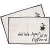 Coffee Theme Cotton and Linen Cup Mats AJEW-WH0201-017-1
