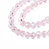 Electroplate Glass Bead Strands EGLA-R015-4mm-9-3