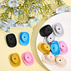 CHGCRAFT 12Pcs 6 Colors Food Grade Eco-Friendly Silicone Beads SIL-CA0002-23-6