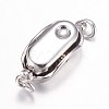 Tarnish Resistant 304 Stainless Steel Box Clasps LS-STAS-G071-49P-2