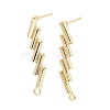 Brass Stud Earring Finding KK-C031-22G-1