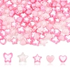 200Pcs 5 Styles Transparent Acrylic Beads TACR-FS0001-54A-1