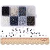 Mixed Style 6/0 Round Glass Seed Beads SEED-PH0006-4mm-01-4