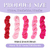 5 Bundles 5 Colors Pink Theme Acrylic Fiber Yarn OCOR-TA0003-18B-4