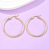 Ion Plating(IP) 304 Stainless Steel Hoop Earrings EJEW-N0016-11G-E-4