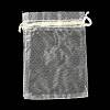 Rectangle Organza Drawstring Bags CON-PW0001-054C-18-2