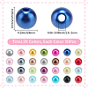 1400Pcs 28 Styles Spray Painted ABS Plastic Imitation Pearl Beads KY-SP0001-38-2