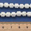 Electroplated Natural Lava Rock Beads Strands G-L606-B02-01F-4