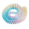 Baking Paint Transparent Glass Beads X-DGLA-M001-8mm-03-2