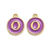 Golden Plated Alloy Enamel Charms LS-ENAM-Q437-12O-1