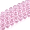 Transparent Glass Bead Strands GLAA-R095-10mm-33-1