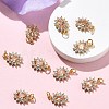 SHEGRACE Brass Micro Pave Cubic Zirconia Pendants XGRQ2O533-446A-G-4