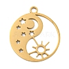 Ion Plating(IP) 304 Stainless Steel Pendants STAS-B056-26G-02-1