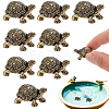 8Pcs Brass Tortoise Figurine Statue for Living Room Table Home Decoration DJEW-GO0001-12-1