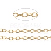 3.28 Feet Brass Textured Cable Chains X-CHC-K010-02G-1