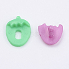Acrylic Strawberry Shank Buttons X-BUTT-E025-10-3