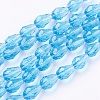 Glass Beads Strands X-GLAA-R024-11x8mm-7-1
