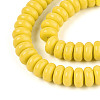Opaque Spray Painted Glass Beads GLAA-ZX008-8mm-18K-3