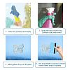 Gorgecraft Waterproof PVC Colored Laser Stained Window Film Adhesive Stickers DIY-WH0256-042-3