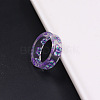 Transparent Resin Finger Rings WGC4E19-23-1