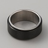 304 Stainless Steel Plain Rotating Finger Ring RJEW-WH0011-10A-EB-2