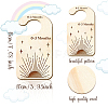 Wood Baby Closet Size Dividers AJEW-WH0352-001-2