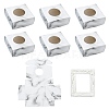 1Pc Rectangle Resin Open Back Bezel DIY-CJ0002-31-8